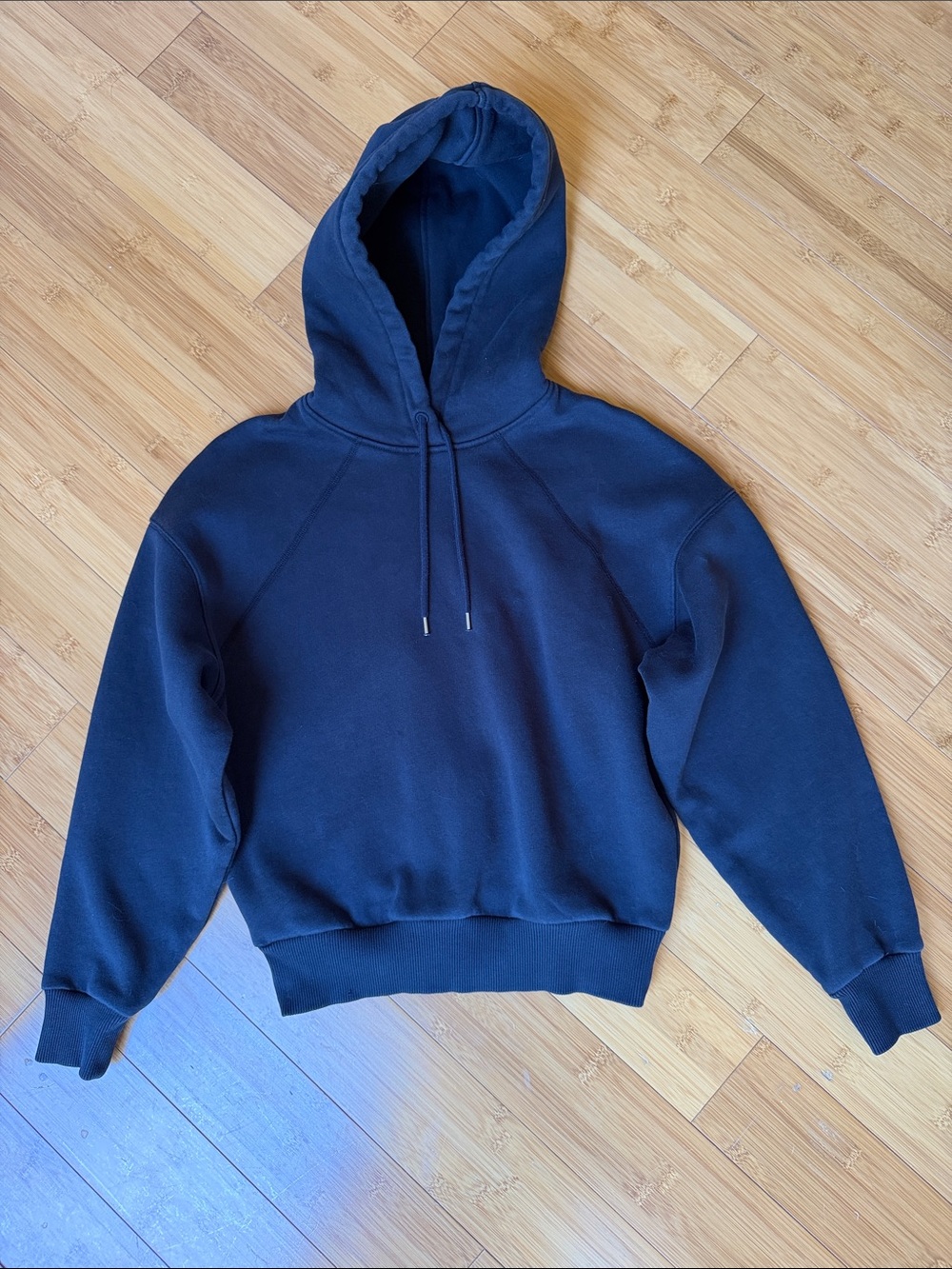 Everlane Cropped Hoodie Women’s Size S Black